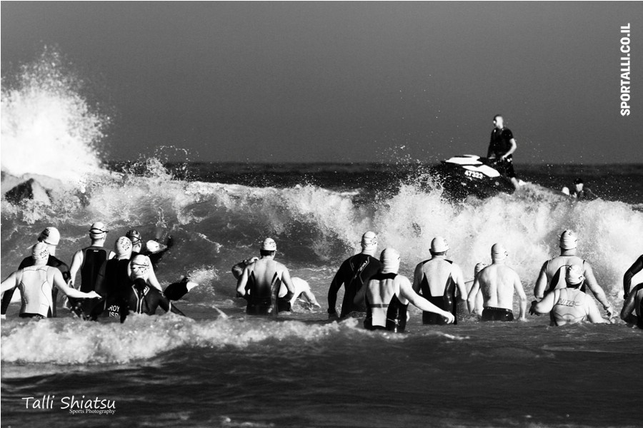 אתגר צילום תמונות ספורט בשחור לבן | טריאתלון תל אביב 2014 